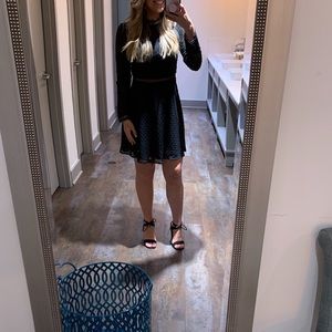 Francescas black lace dress